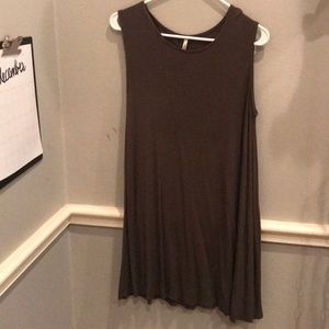 Olive tank dress